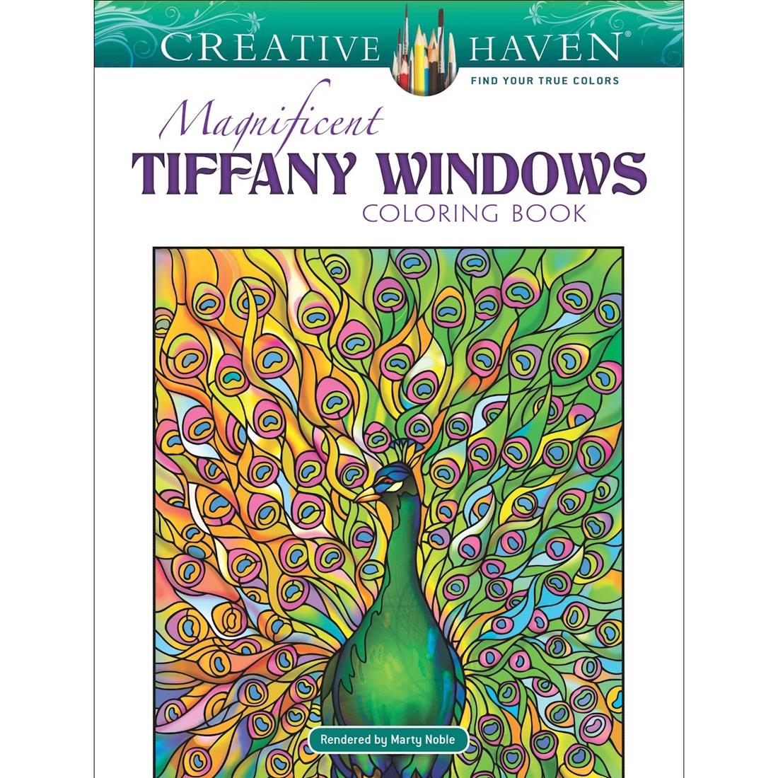 Magnificent Tiffany Windows Creative Haven Coloring Book by Dover