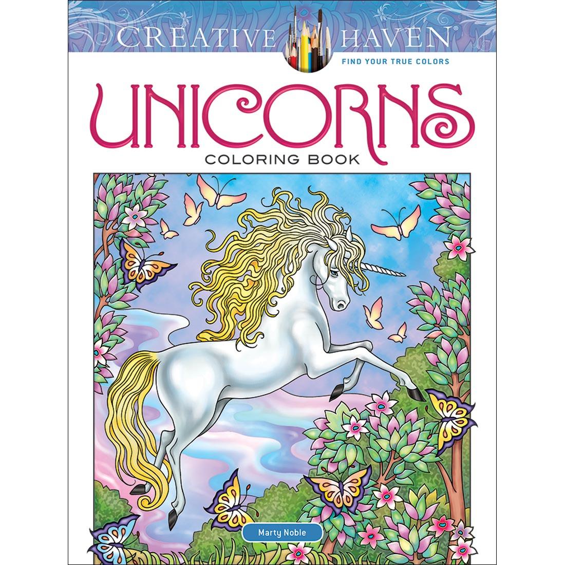 Creative Haven Unicorns Coloring Book by Dover