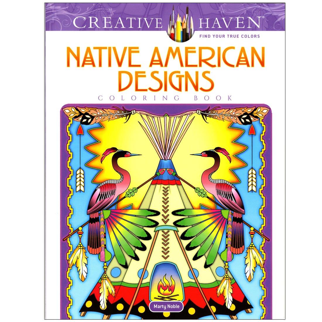 front cover of Dover Creative Haven Native American Designs Coloring Book