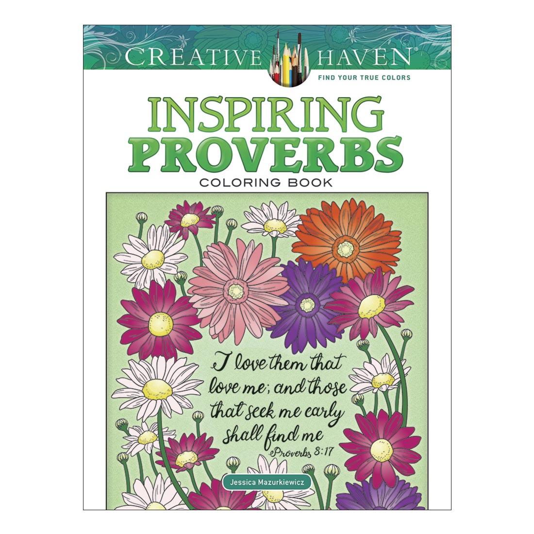 Creative Haven Inspiring Proverbs Coloring Book by Dover