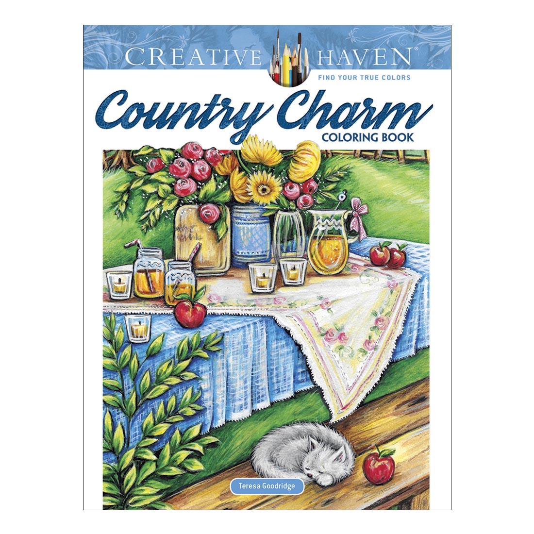 Creative Haven Country Charm Coloring Book by Dover
