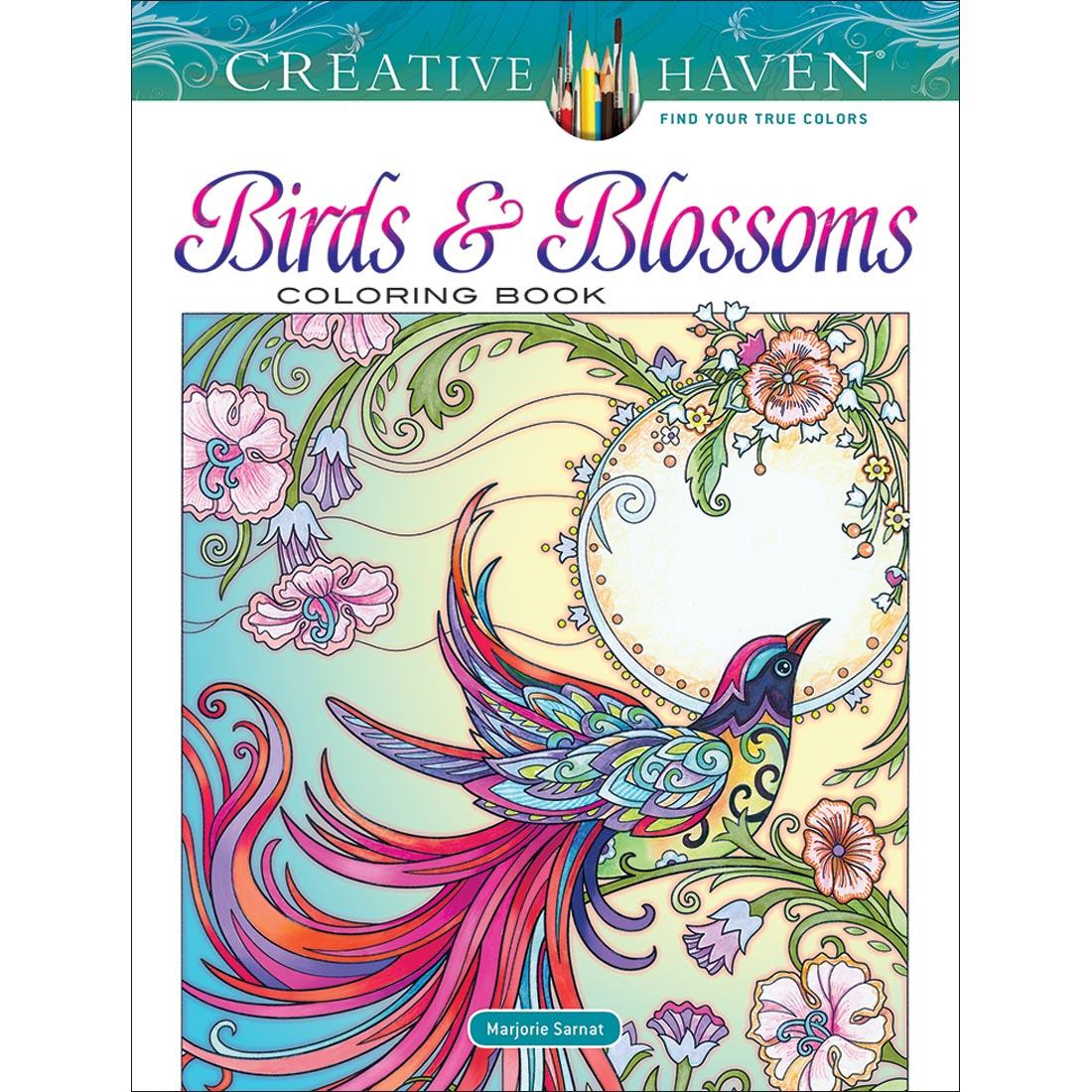 Creative Haven Birds and Blossoms Coloring Book by Dover