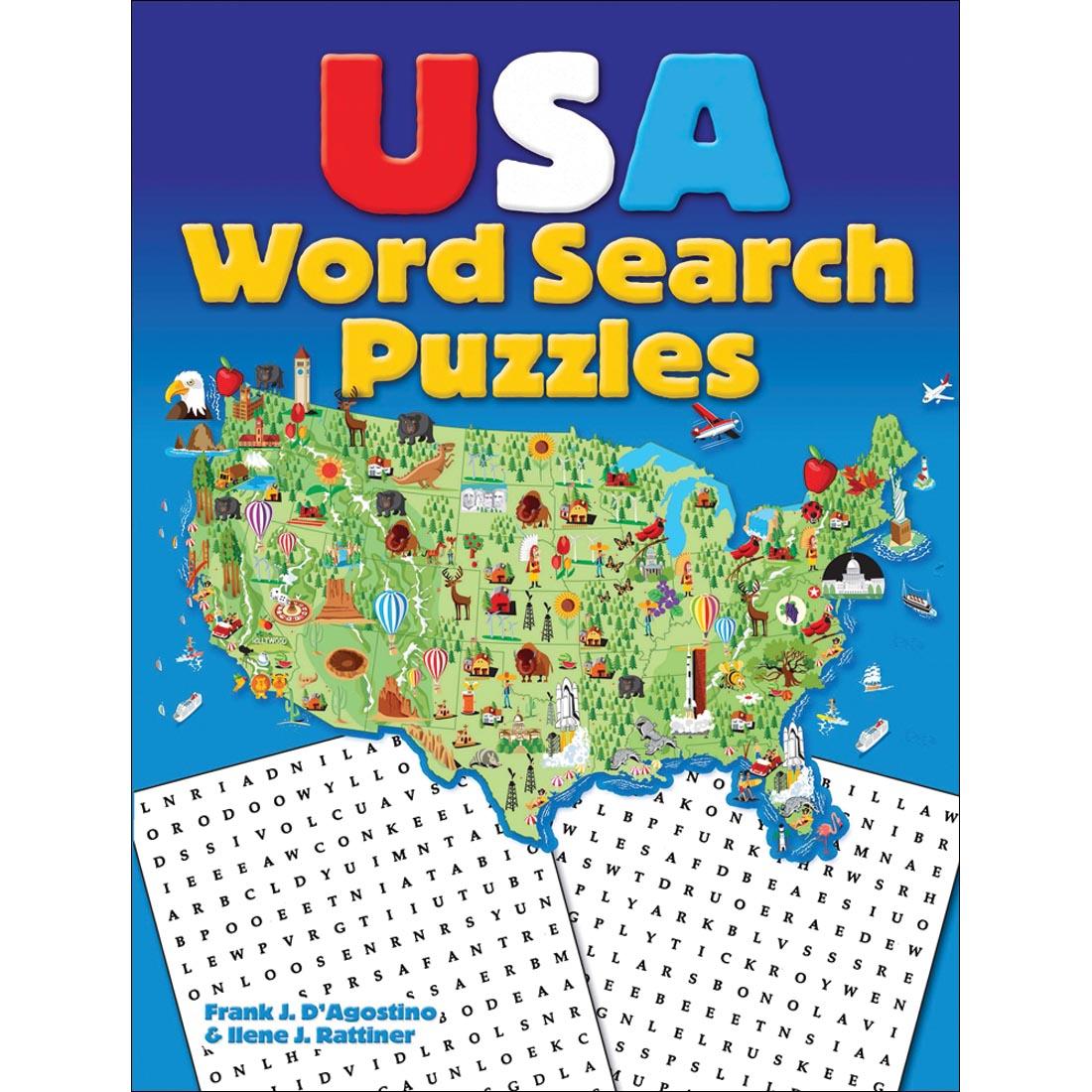 front cover of Dover USA Word Search Puzzles book