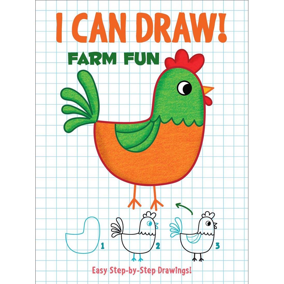 Front cover of Dover I Can Draw! Farm Fun book
