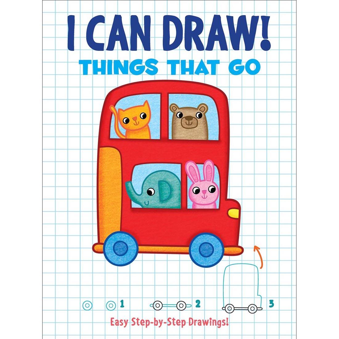 Front cover of Dover I Can Draw! Things That Go book