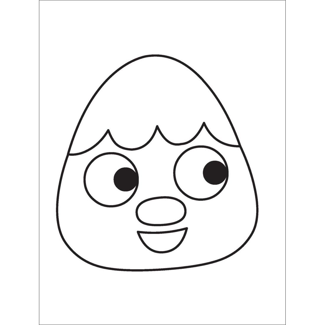 sample page from My First Super Simple Coloring Book
