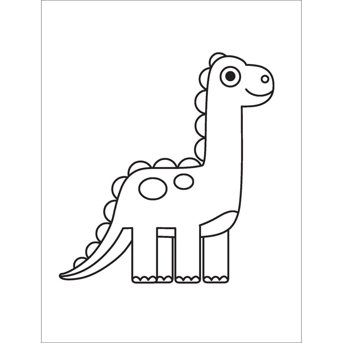 sample page from My First Super Simple Coloring Book