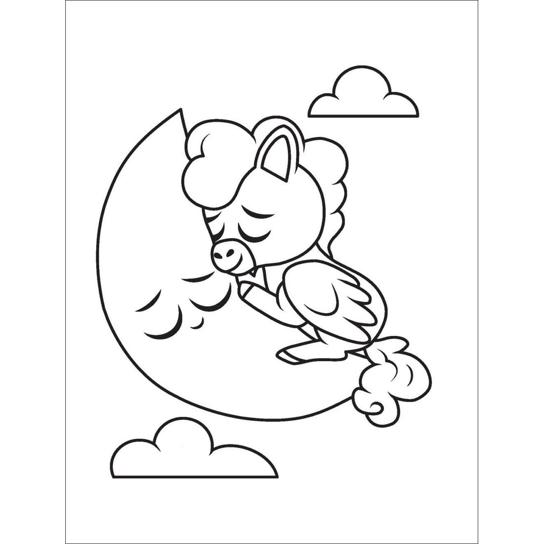 sample page from My First Super Simple Coloring Book