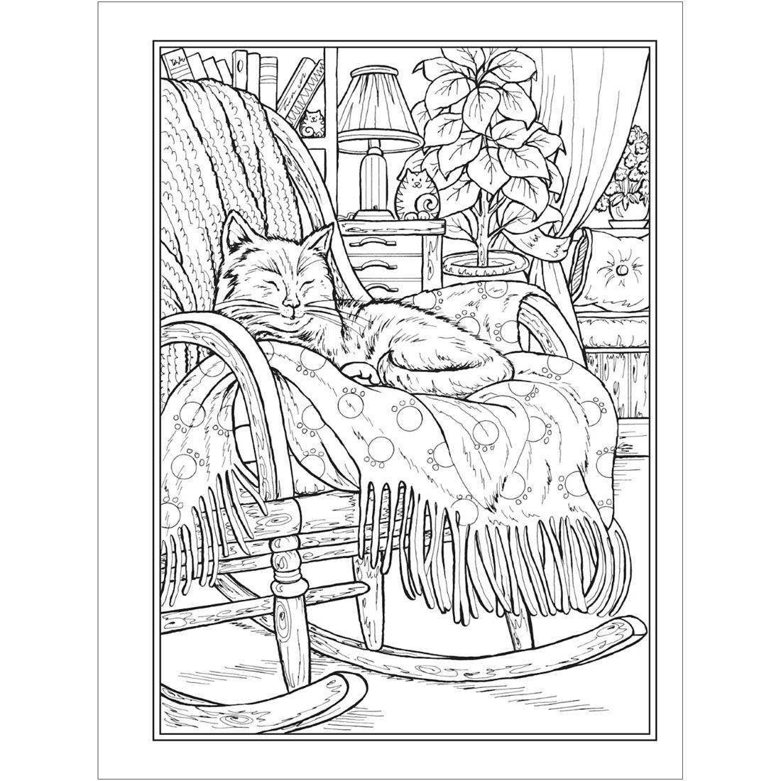 page from Cozy Corners Creative Haven Coloring Book by Dover