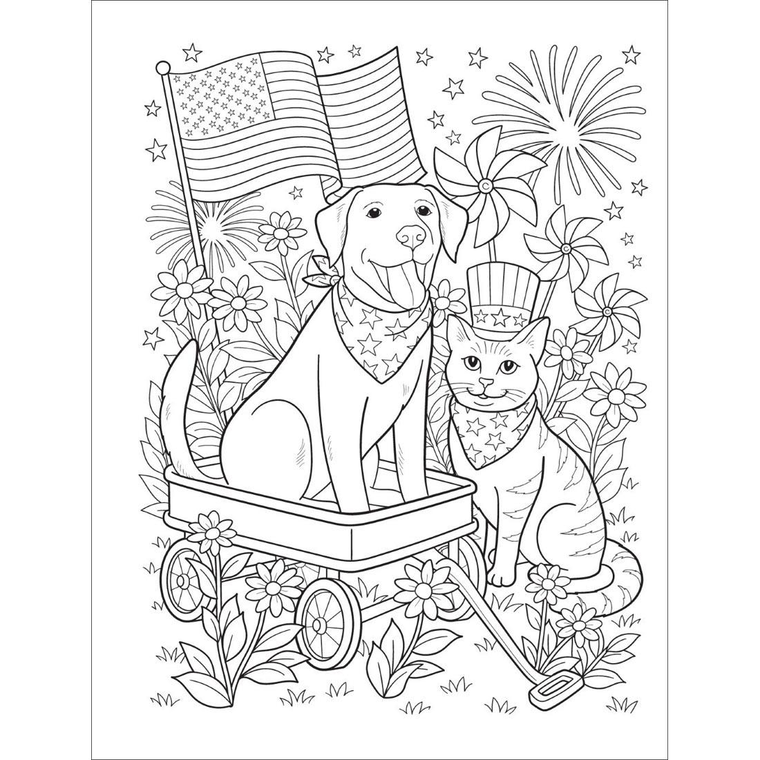 page from the Americana Coloring Book