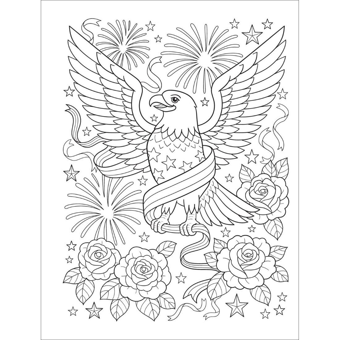 page from the Americana Coloring Book