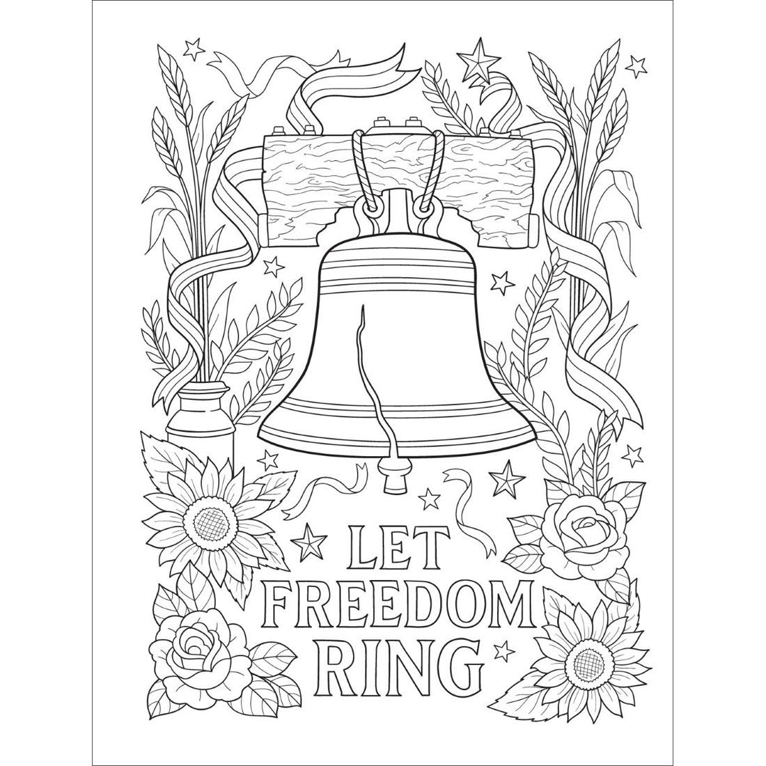 page from the Americana Coloring Book