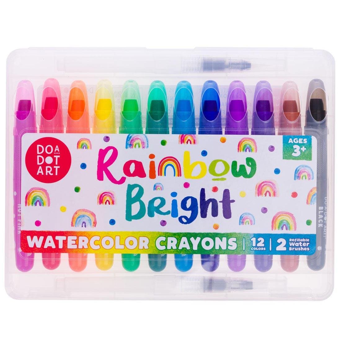 Do-A-Dot Art Watercolor Crayons 12-Color Rainbow Bright Set