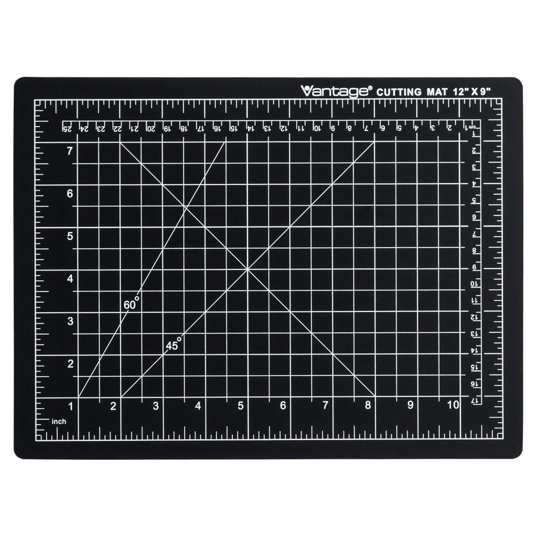 9x12" DAHLE Vantage Self-Healing Black Cutting Mat