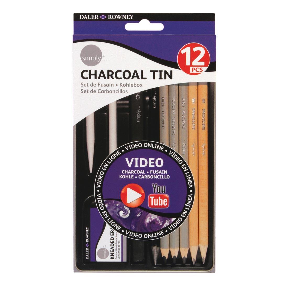 Daler-Rowney Simply Charcoal Tin