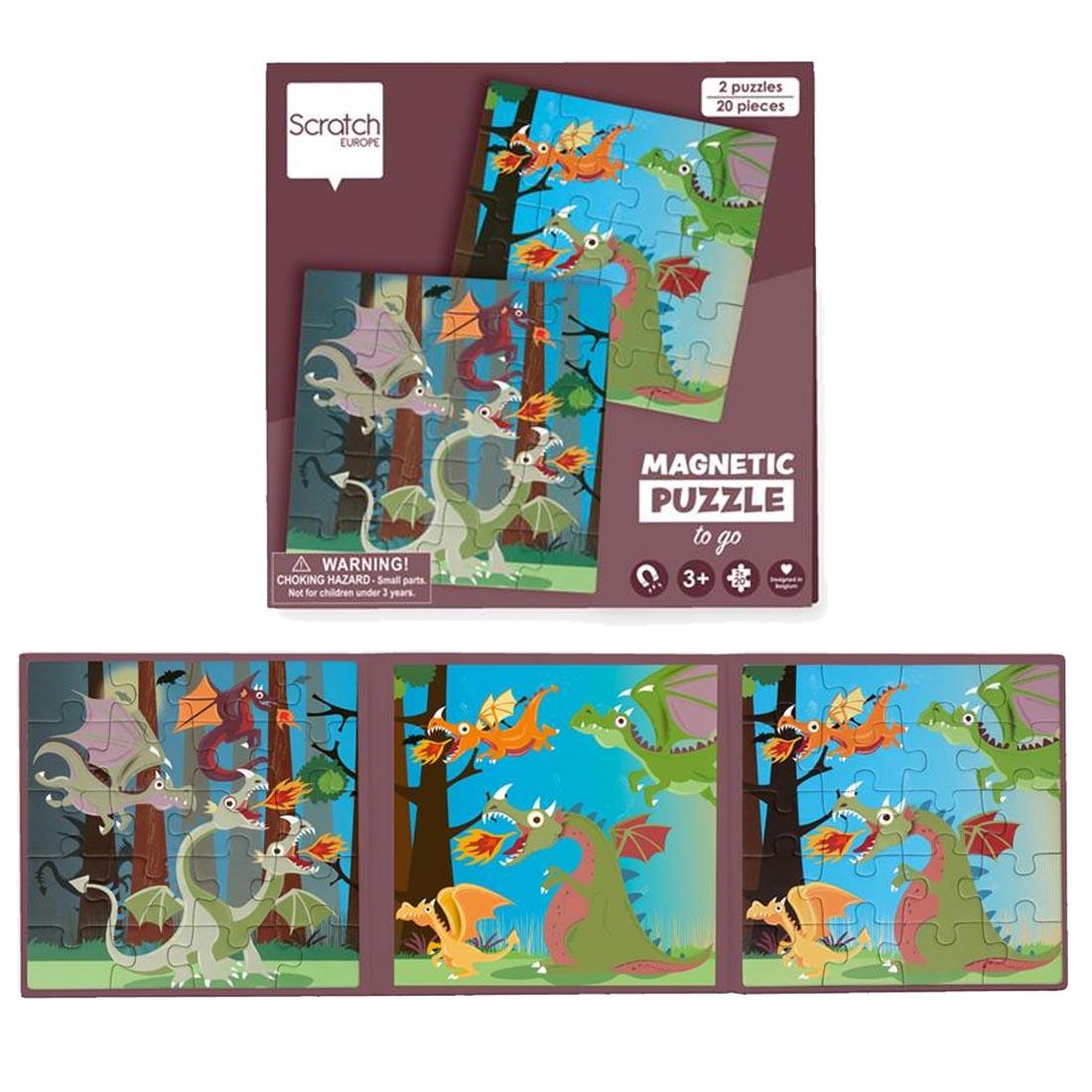 Dragons Magnetic Puzzles To Go both in package and opened