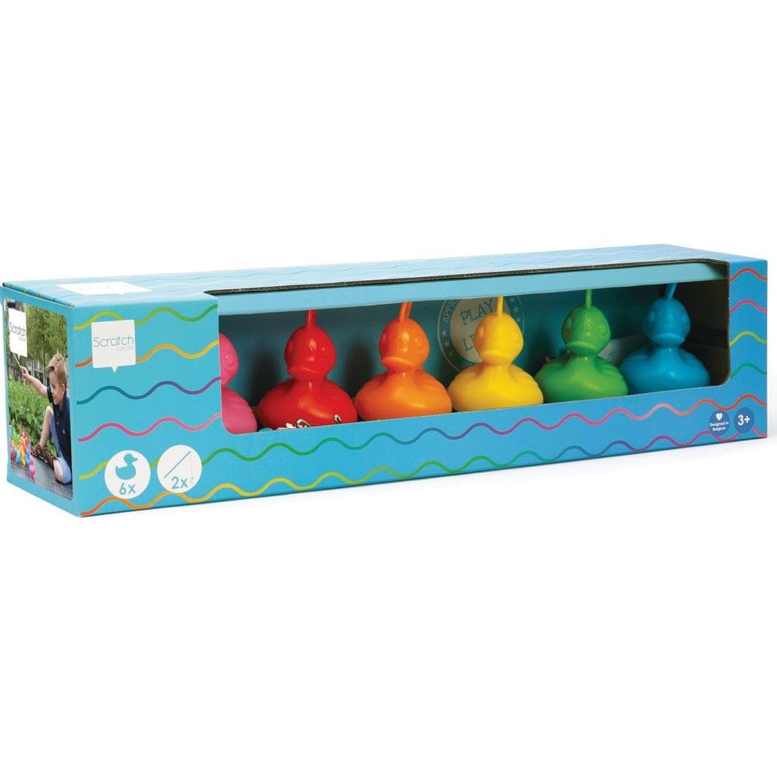 Rainbow Fishing Ducks Set