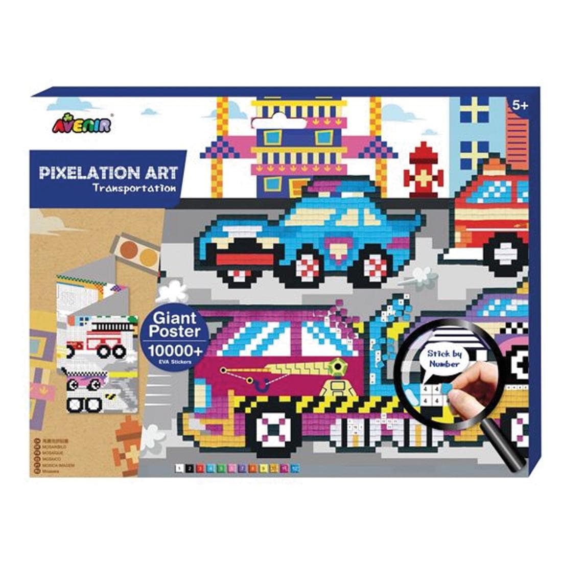 Pixelation Art Transportation by Avenir