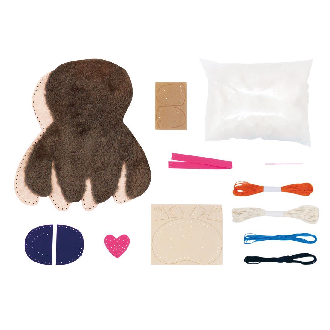 Contents of the Sloth Sewing Kit by Avenir