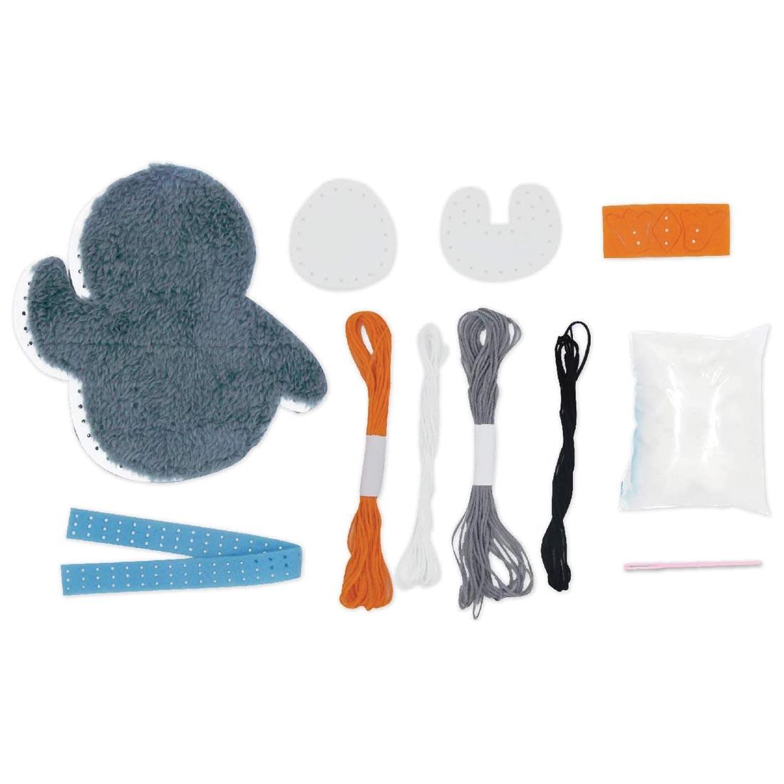 Contents of the Penguin Sewing Kit by Avenir