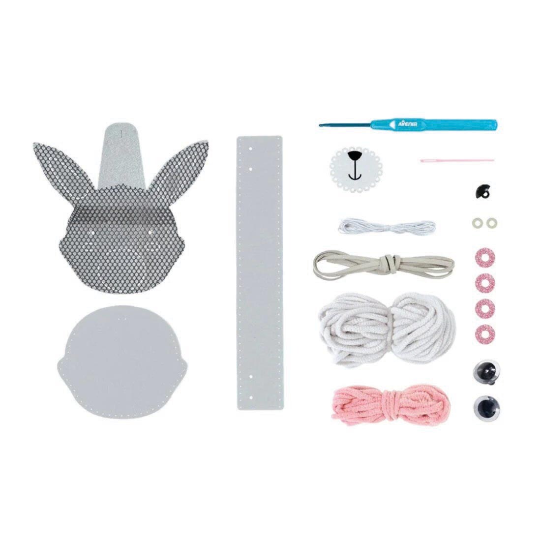 components of Bunny Loopie Fun My First Plush Bag By Avenir
