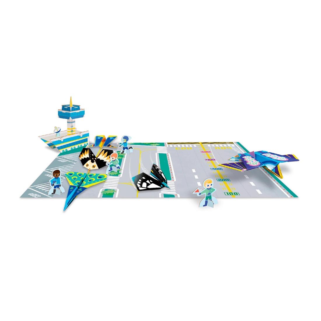 completed projects from the Create Your Own Airport Origami By Avenir