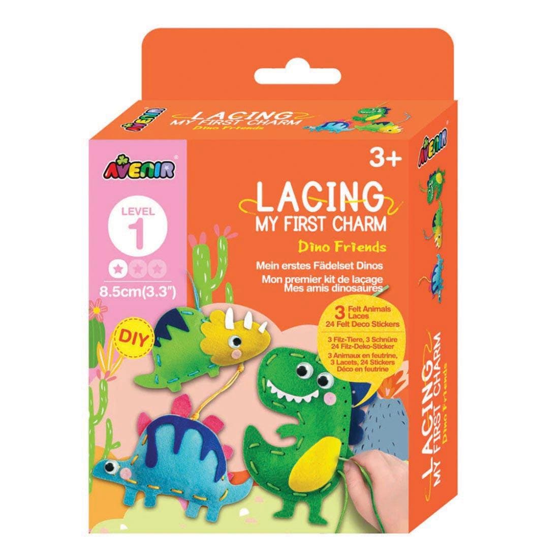 package for Dino Friends My First Charm Lacing By Avenir