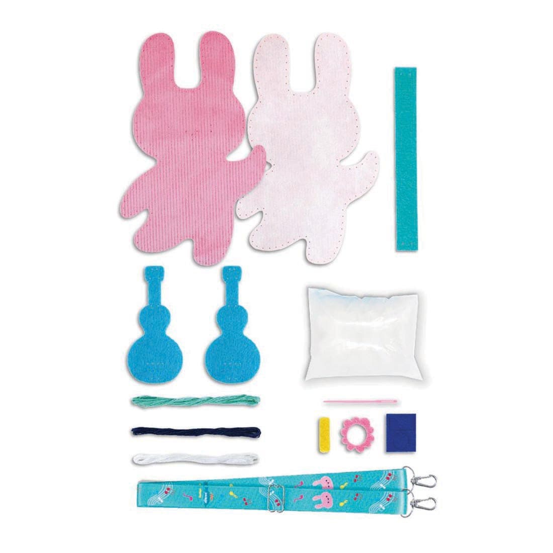 components of Musical Bunny My Animal Friend Sewing Kit By Avenir