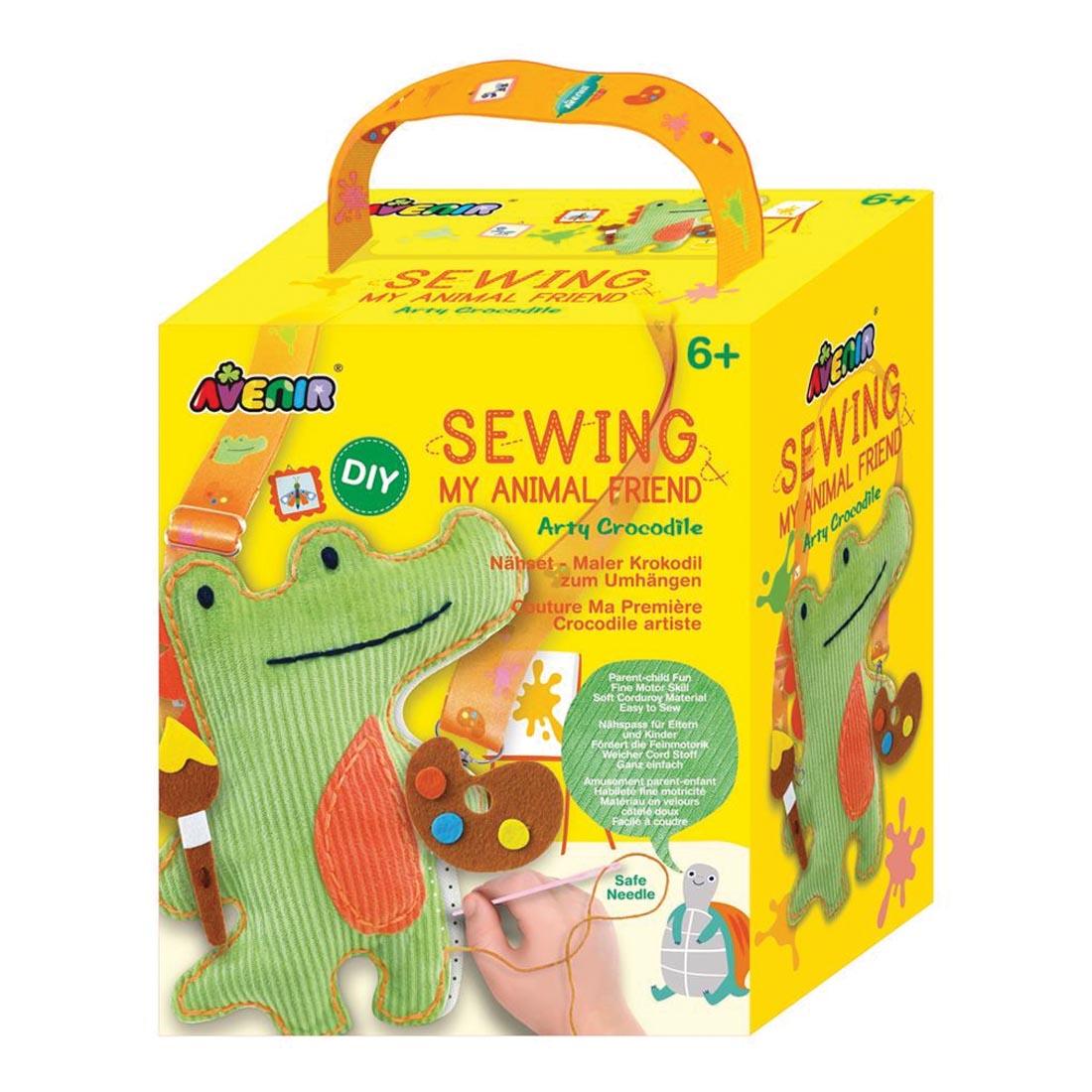 package for Arty Crocodile My Animal Friend Sewing Kit By Avenir