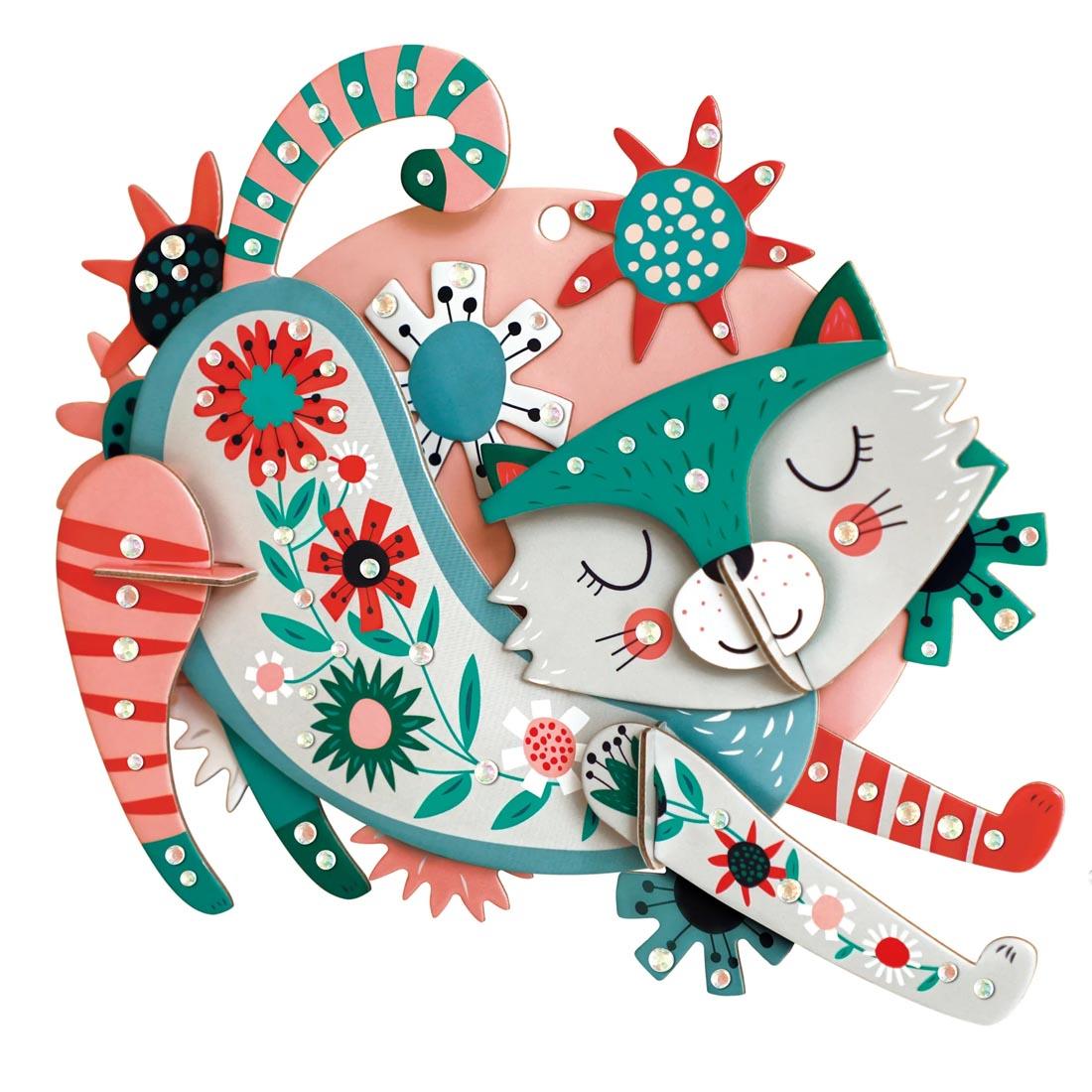 completed example of Cat 3D Decoration