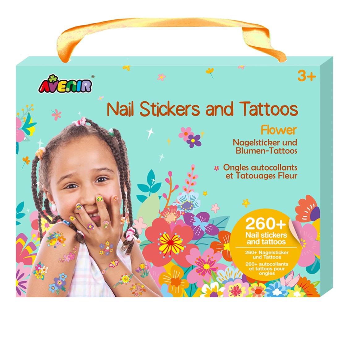 Flower Nail Stickers And Tattoos By Avenir