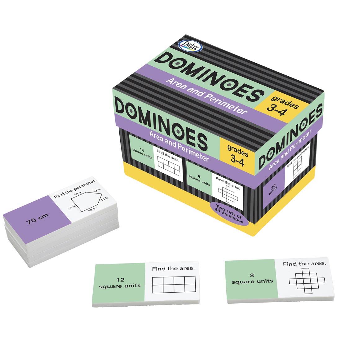Area and Perimeter Dominoes by Didax