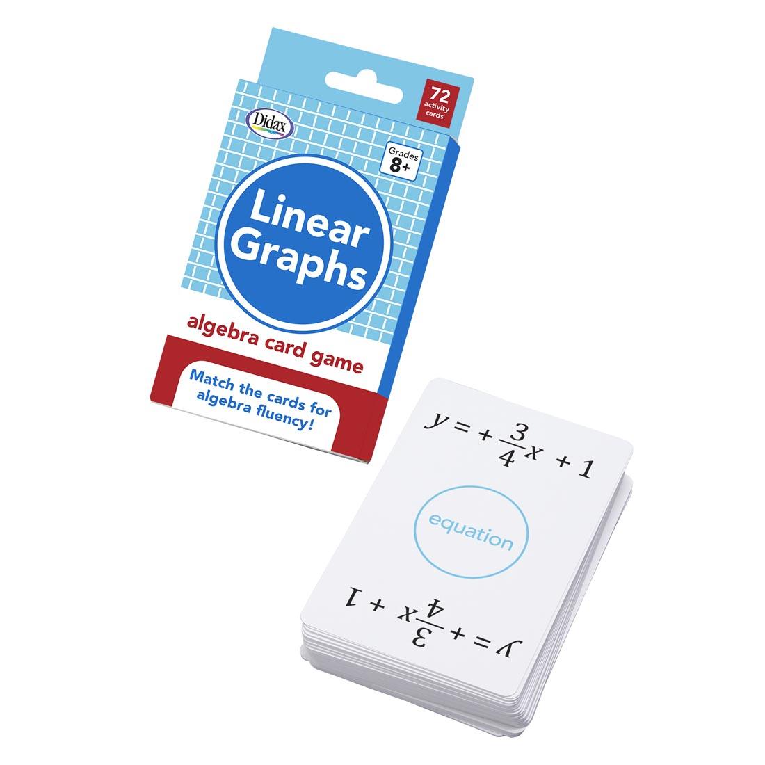 Linear Graphs Algebra Card Game by Didax