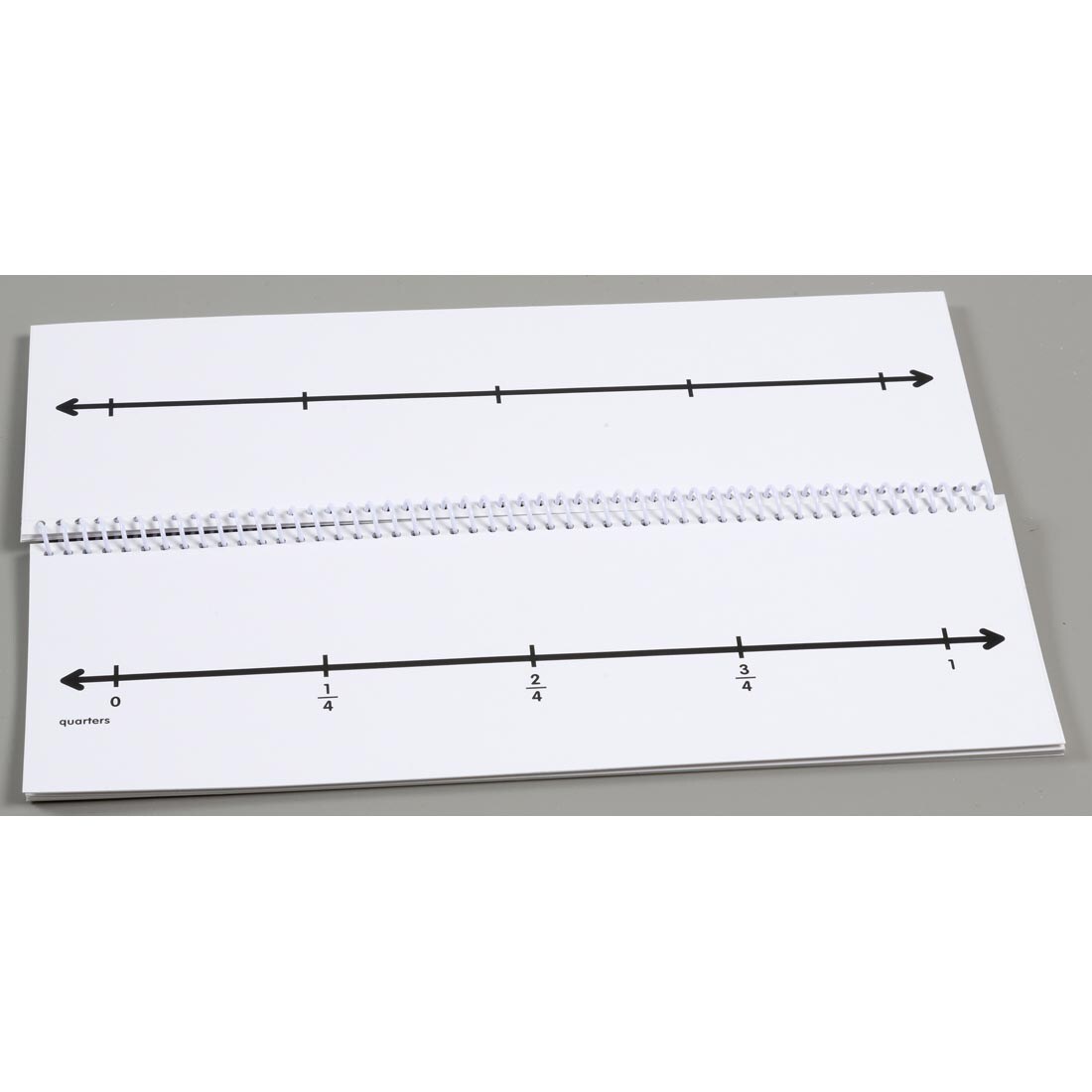 Inside the Fraction Number Line Flip Book by Didax