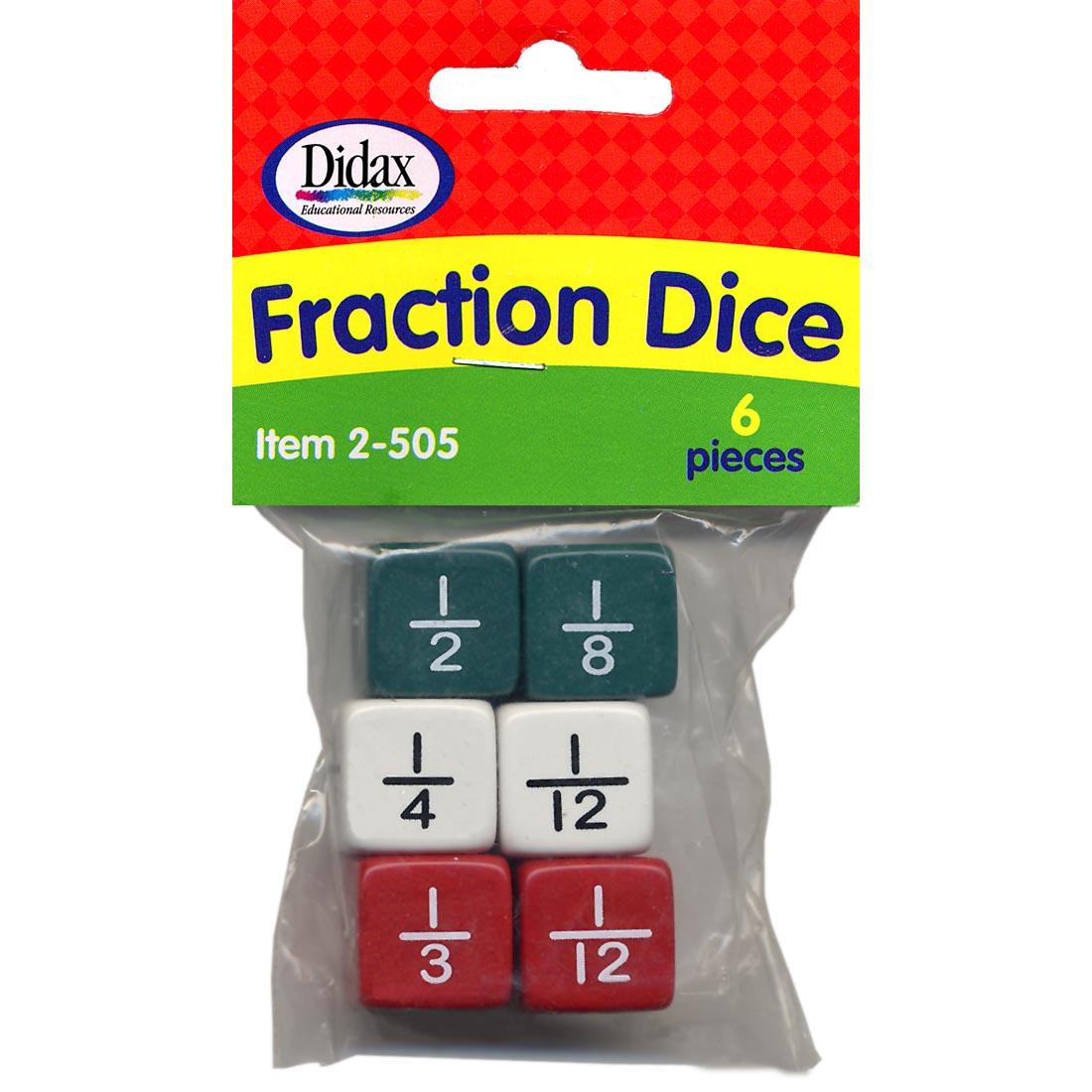 Didax Fraction Dice