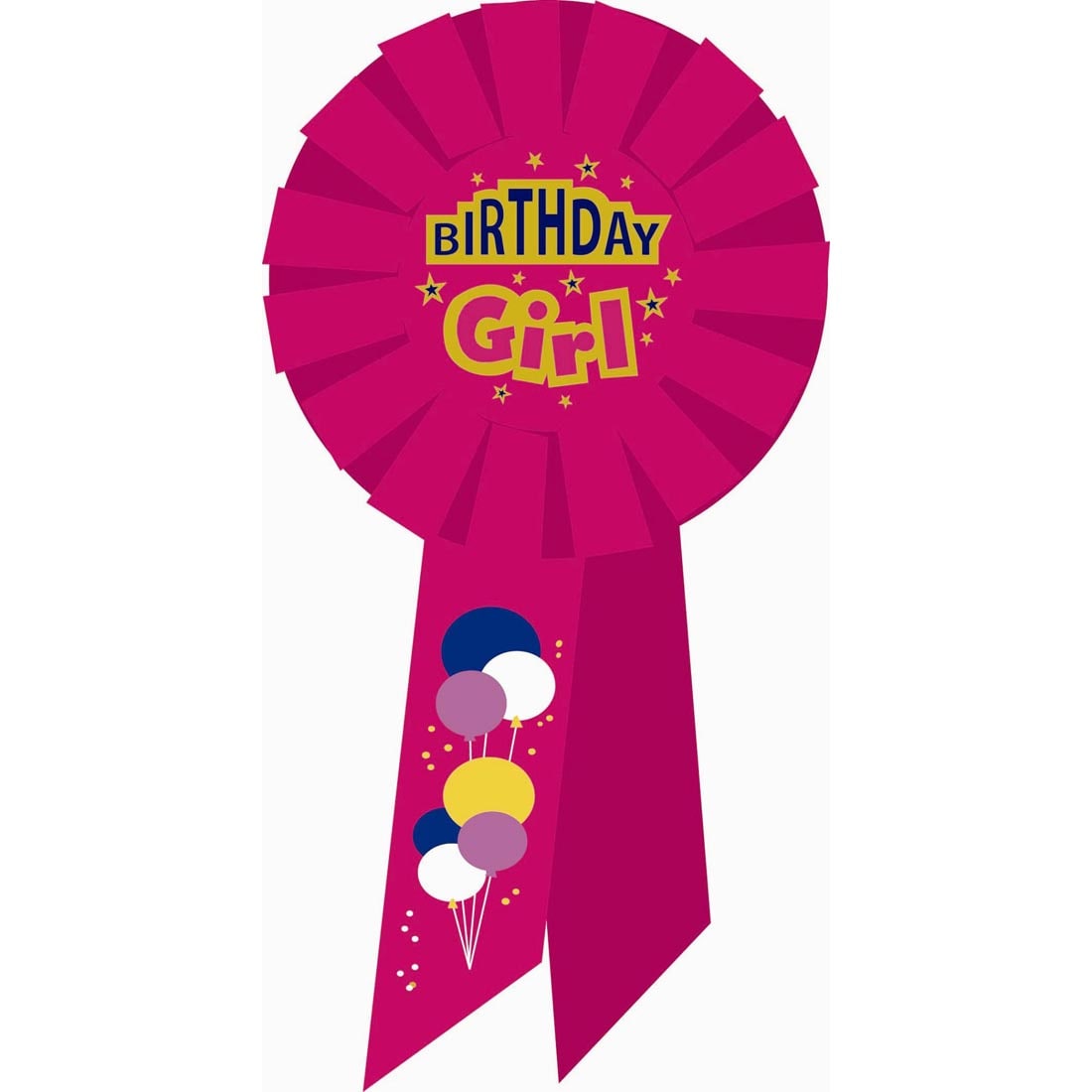 Birthday Girl Rosette Ribbon