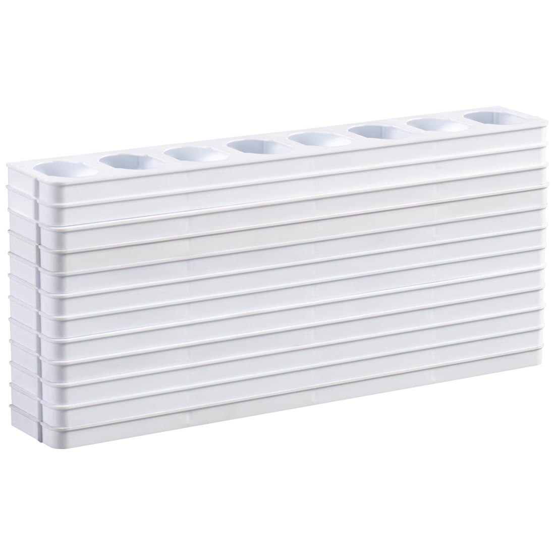 stack of 12 Prang Empty Oval Watercolor Refill Trays