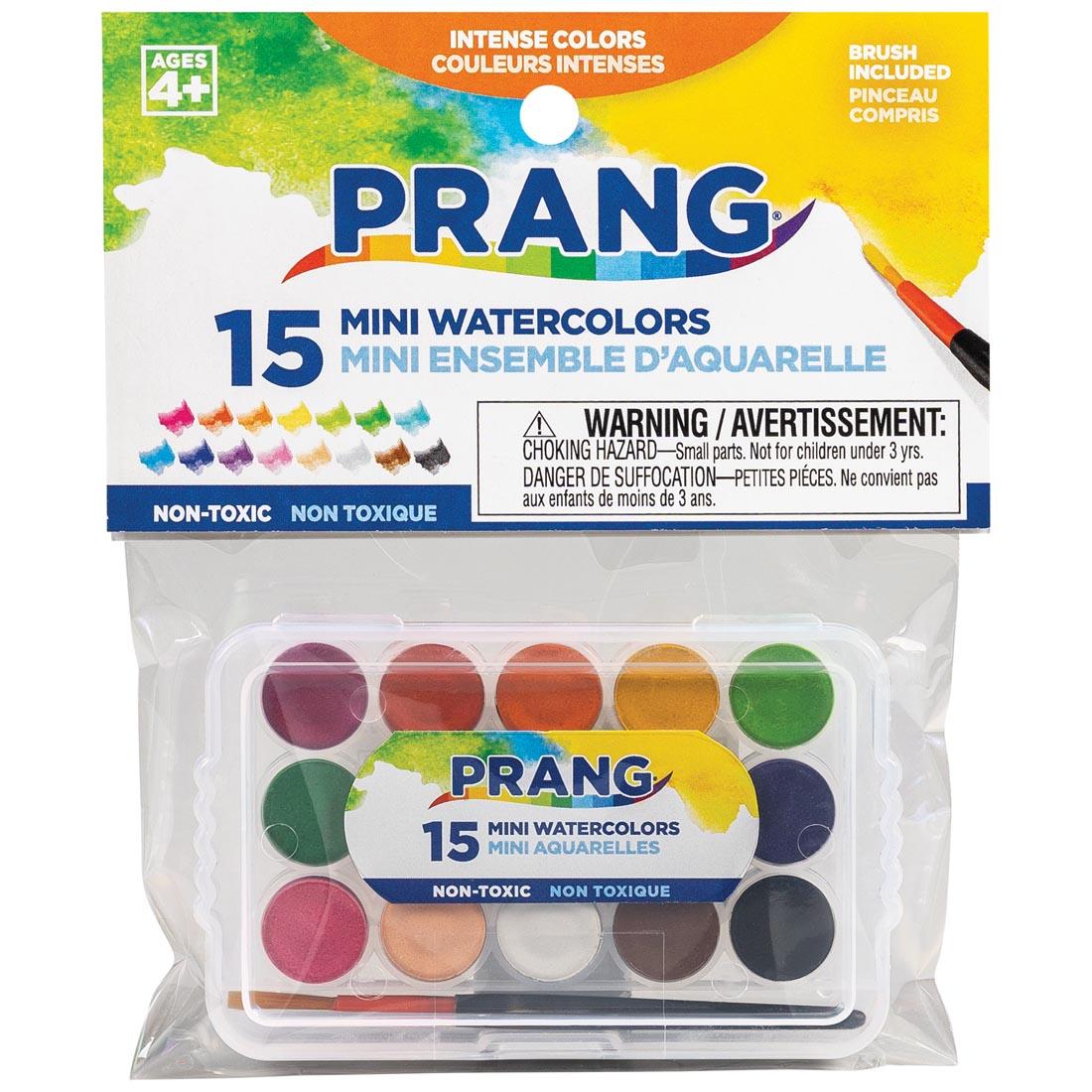 Prang 15-Color Mini Watercolor Set in package