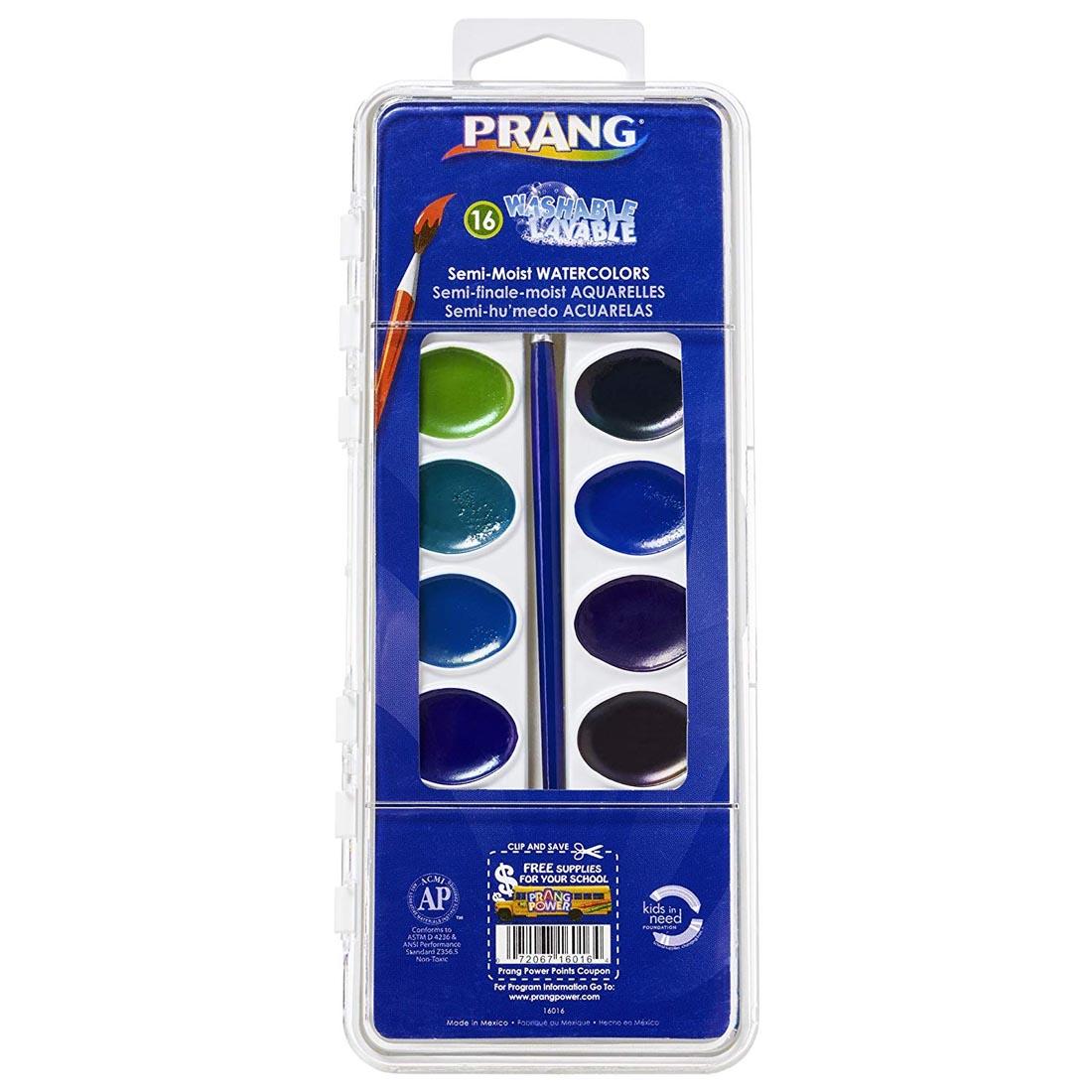 Prang Washable Watercolors 16-Color Set