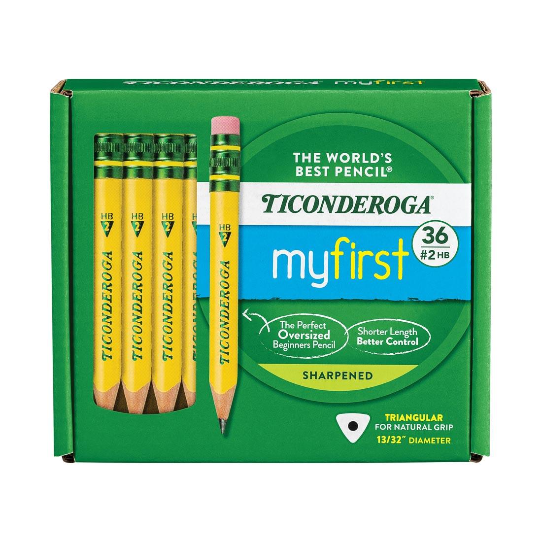 My First Ticonderoga Half Size Pencils 36-Count Package