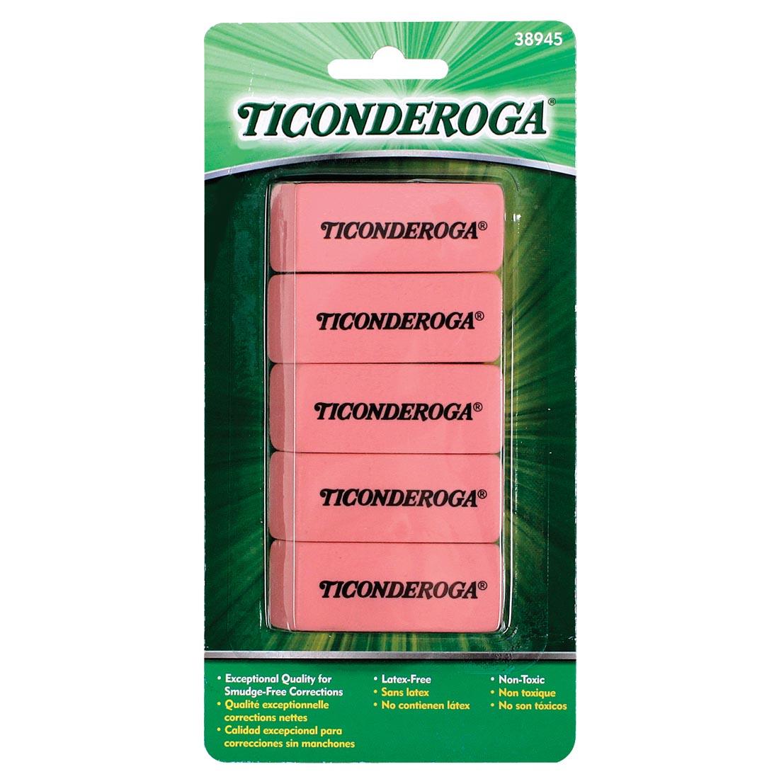 Ticonderoga Pink Erasers