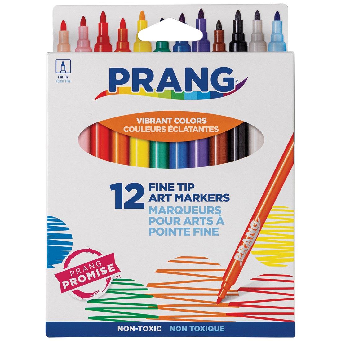 Prang Classic Fine Line Art Markers 12-Color Set