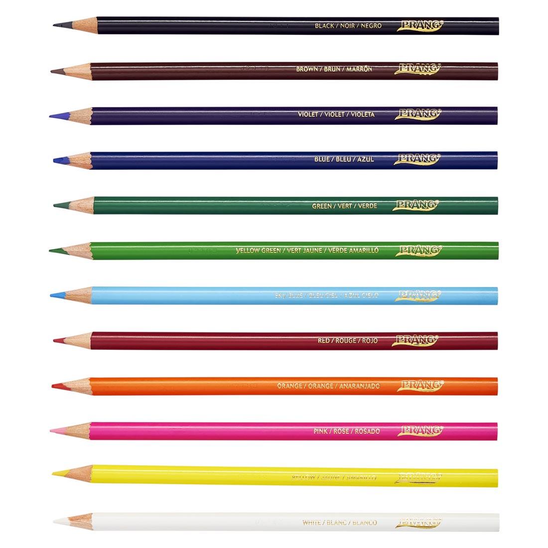 12 Prang Colored Pencils with sharpened points
