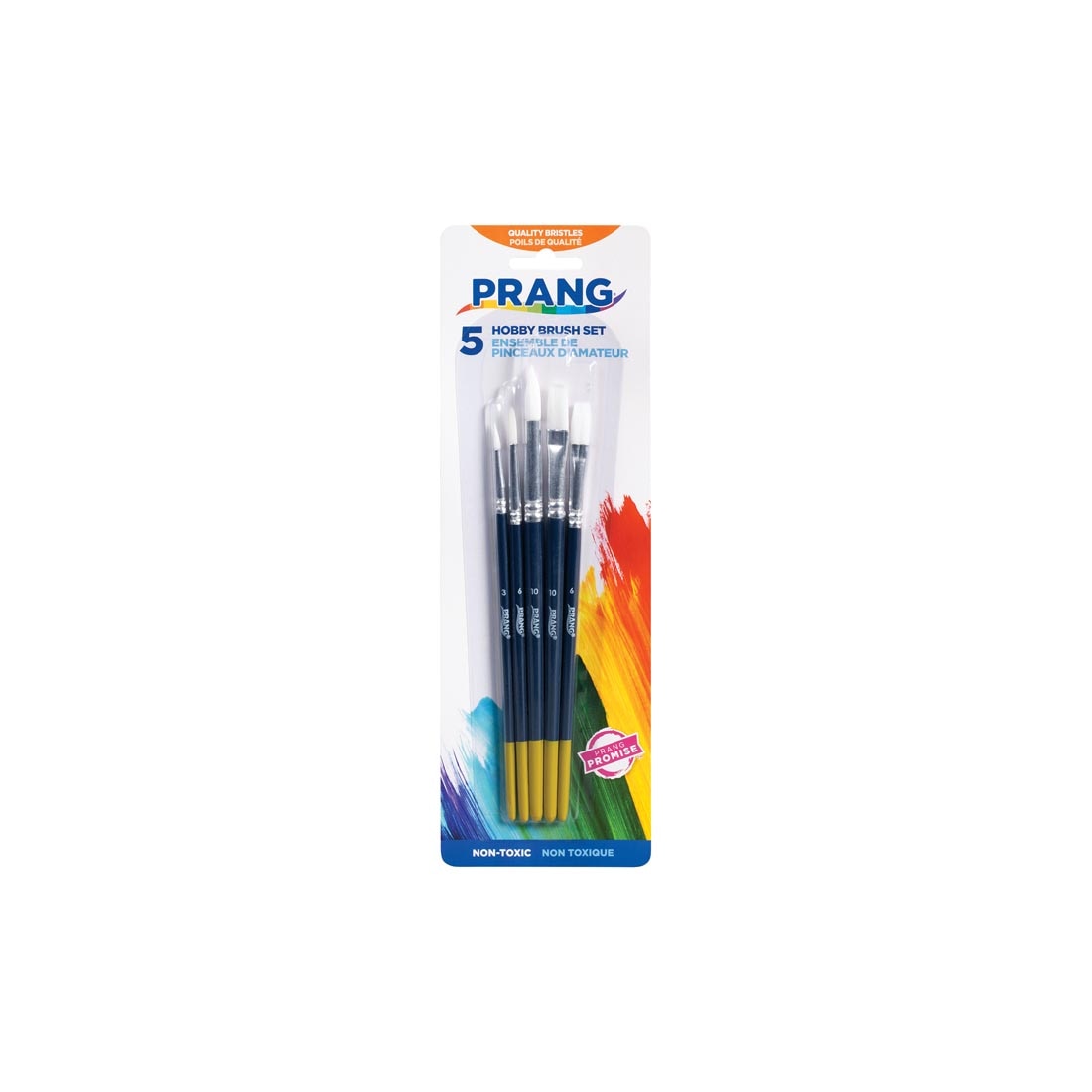 Prang 5-Count Hobby Brush Set in package