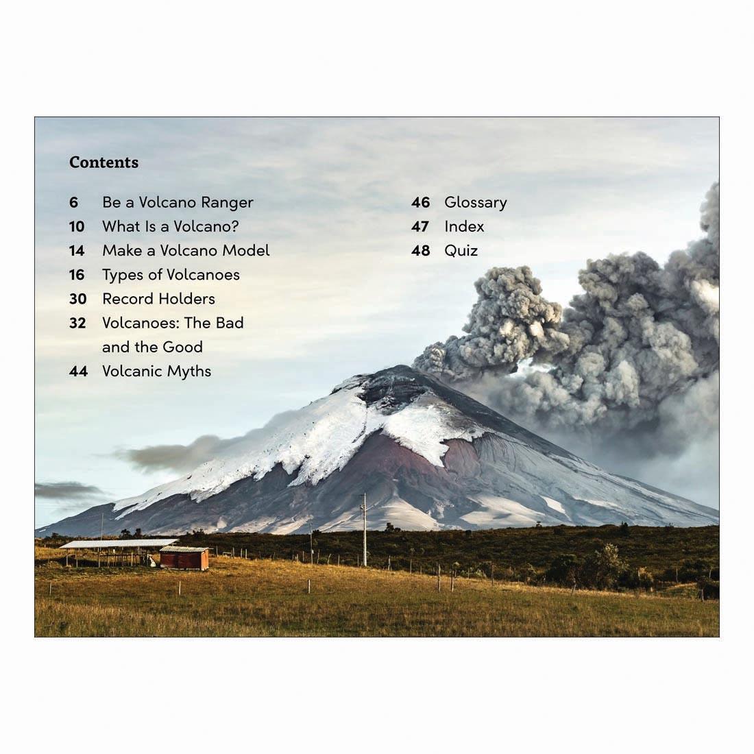 Table of Contents for Eruption! DK Super Readers Level 3 Book