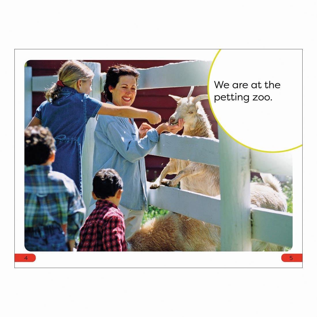 2 pages from A Day At The Petting Zoo DK Super Readers Pre-Level Book