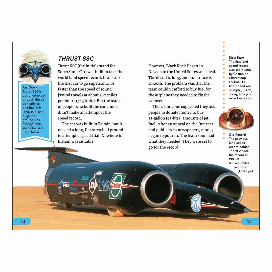 2 pages from Extreme Machines DK Super Readers Level 4 Book