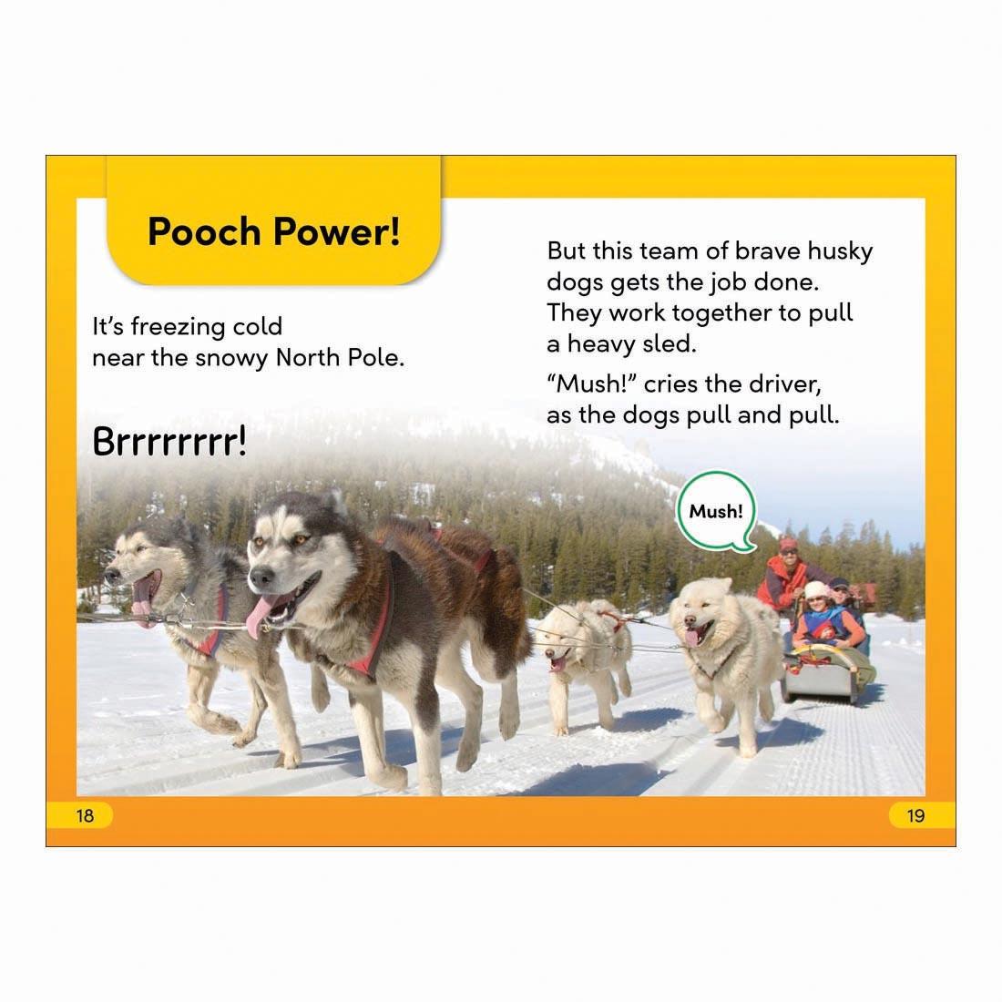 2 pages from Amazing Dogs DK Super Readers Level 2 Book