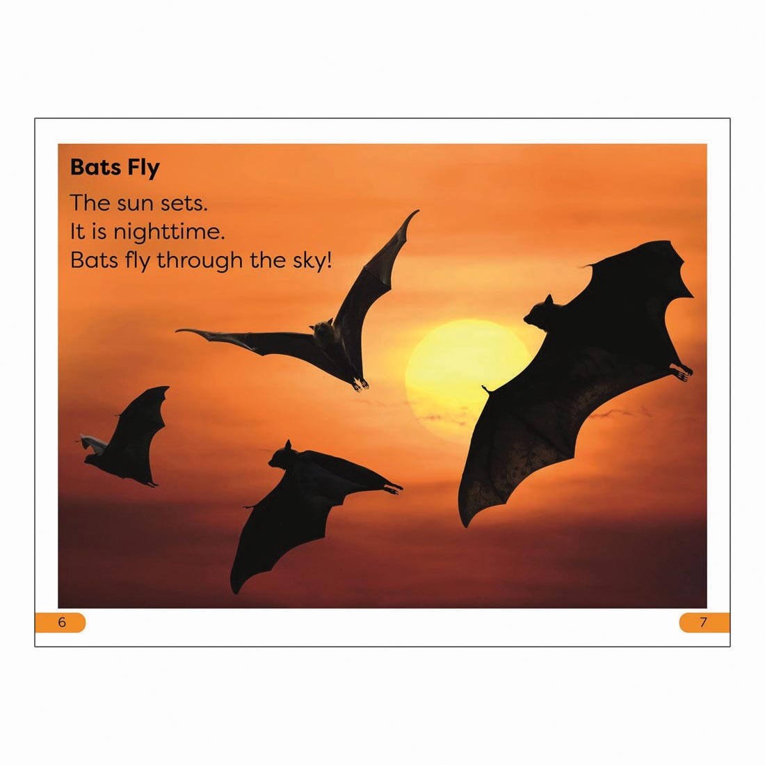 2 pages from All About Bats DK Super Readers Level 1 Book