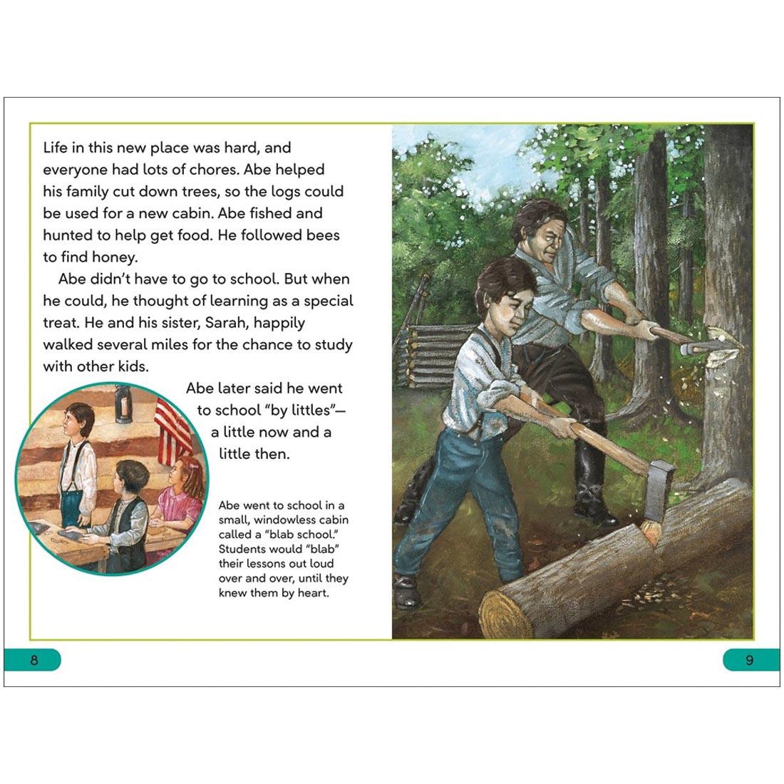 pages from Abraham Lincoln DK Super Readers Level 3 Book